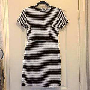 Old navy striped fitted dress